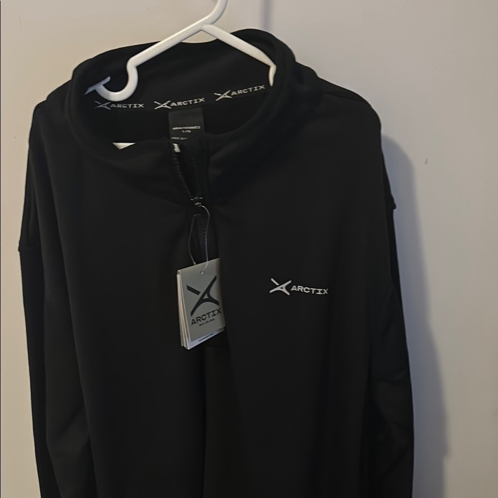 Arctix Black Zip Up Sweater with Sporty Style